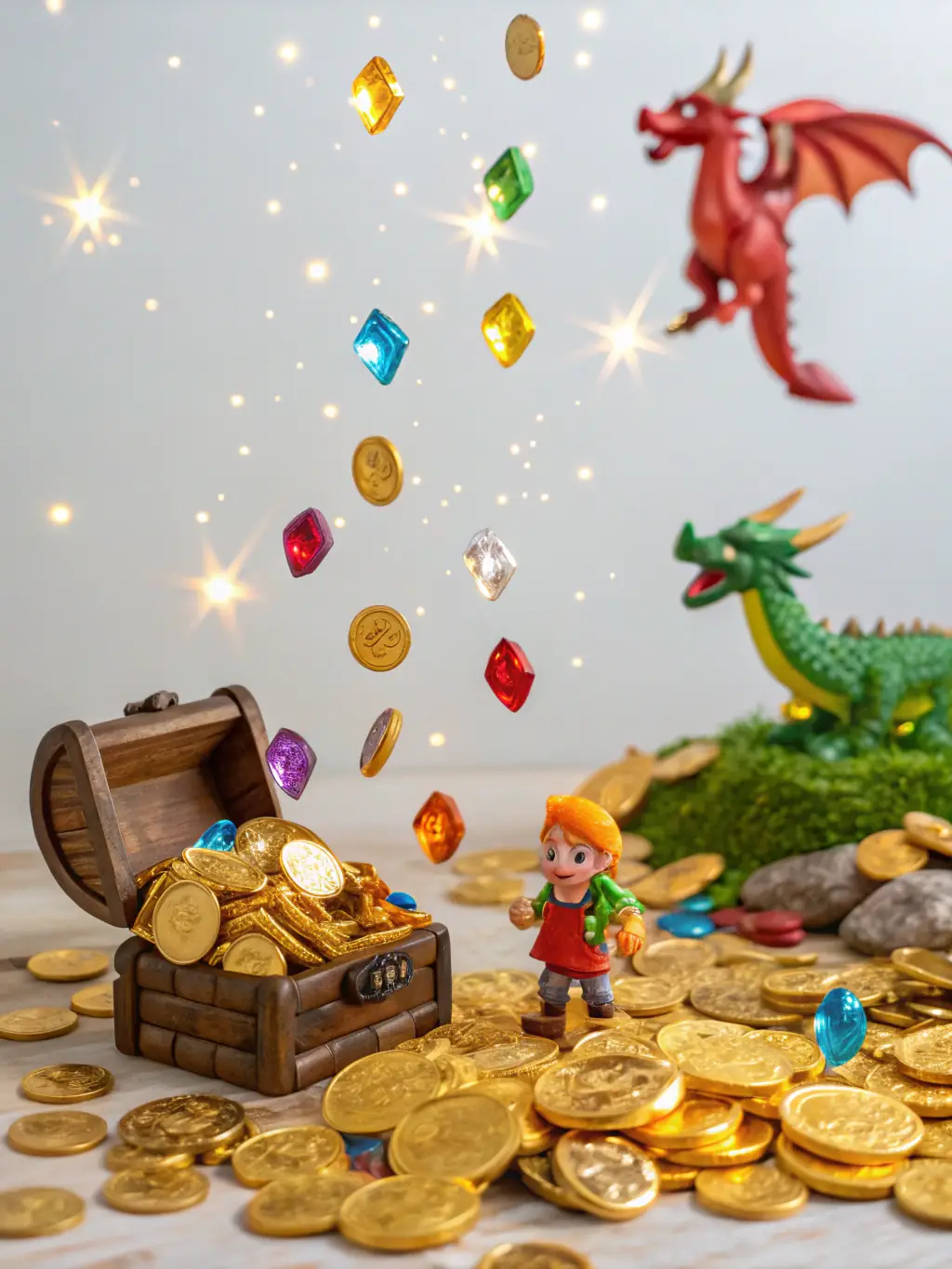 A vibrant image showcasing various slot game themes, such as adventure, fantasy, and classic fruit slots, highlighting the diverse range of slot games available on Gtaya.